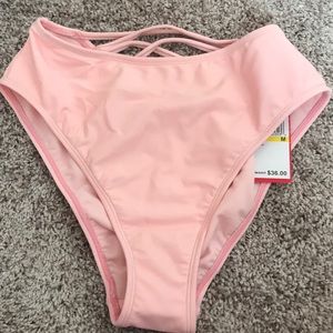 Blush High Waist Swim Bottom